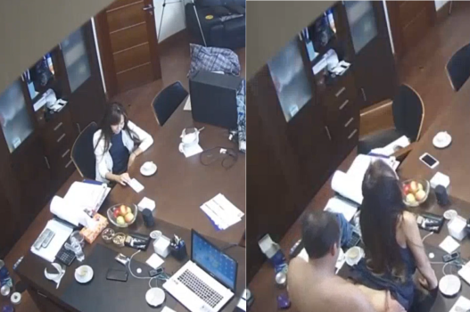 Sếp đụ em thư ký ngay tại phòng làm việc